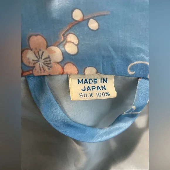 Vintage Kamon Kimono Japan 100% silk - Picture 10 of 11